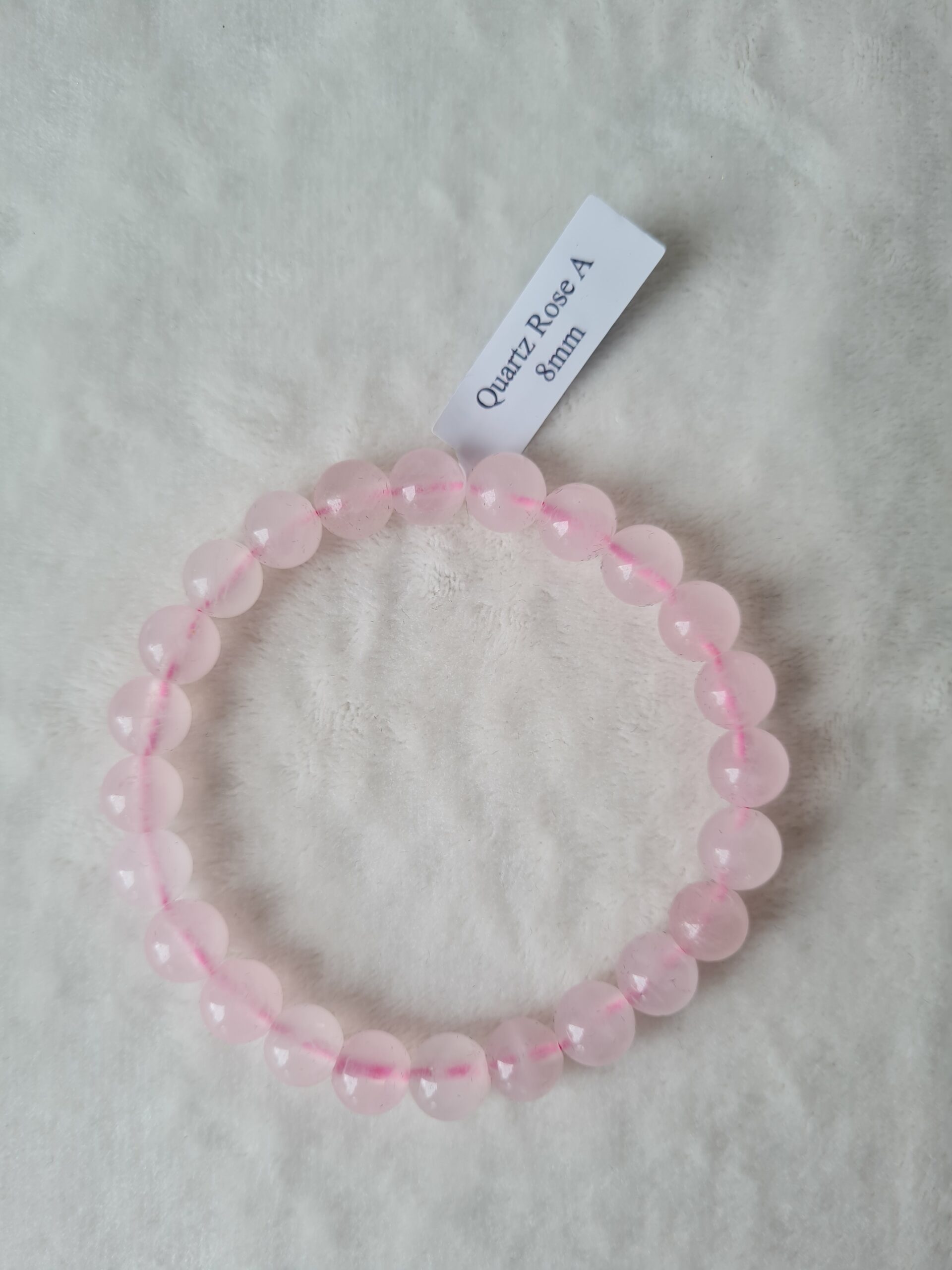 bracelet boulet quartz rose