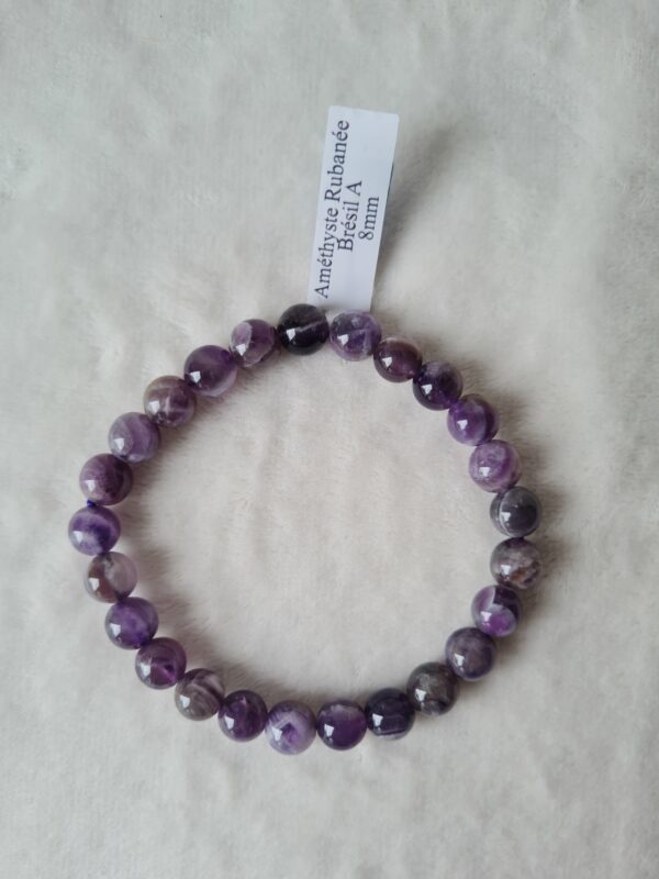 Bracelet pierre naturelle en améthyste