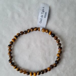 Bracelet “Bouclier” en Œil de tigre