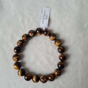 Bracelet “Bouclier” en Œil de tigre