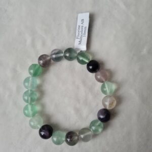 Bracelet “concentration” en Fluorite (ou fluorine) multicolore
