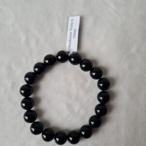 Bracelet “Vérité” en obsidienne noire