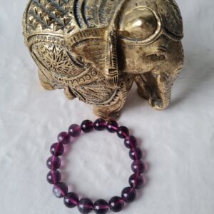 Bracelet “concentration” en Fluorite (ou fluorine) verte violette