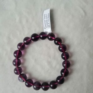 Bracelet “concentration” en Fluorite (ou fluorine) verte violette