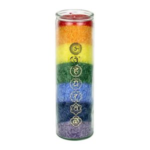 Bougie 7 chakras aux huiles essentielles