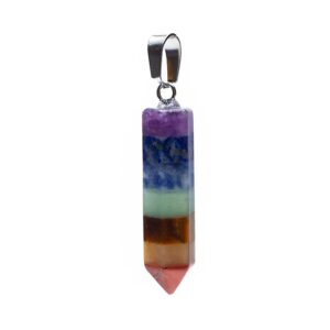 Pendentif pointe “7 chakras”