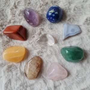 Ensemble “Harmonisation des chakras” pierres roulées (9 pierres)