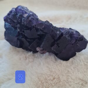 Fluorite (fluorine) violette N°2 – 366 G