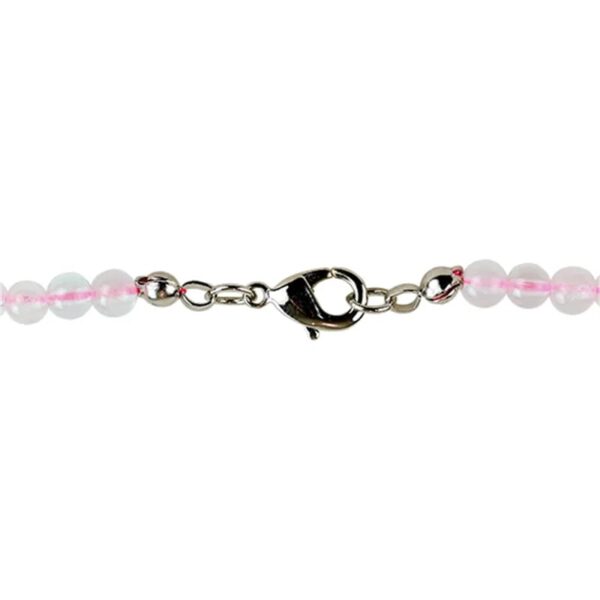 Collier quartz rose en pierre naturelle