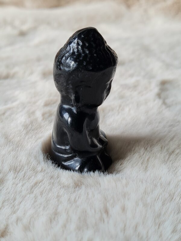 figurine pierre naturelle obsidienne
