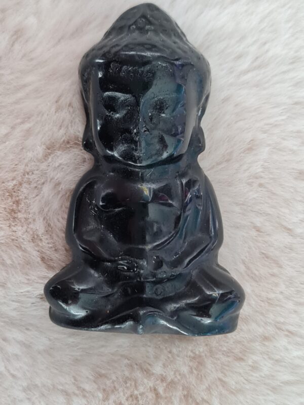figurine pierre naturelle obsidienne