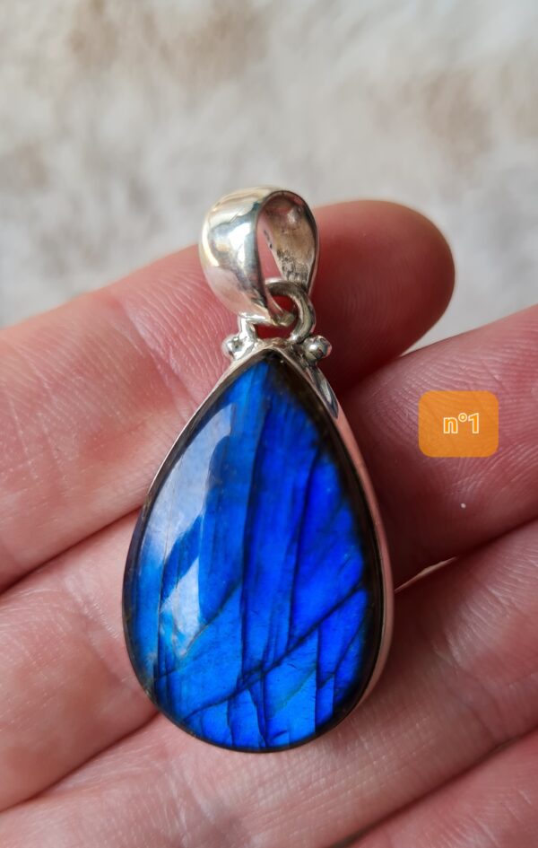 pendentif argent pierre naturelle labradorite
