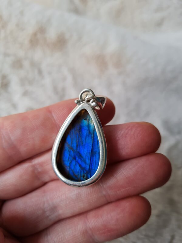 pendentif argent pierre naturelle labradorite