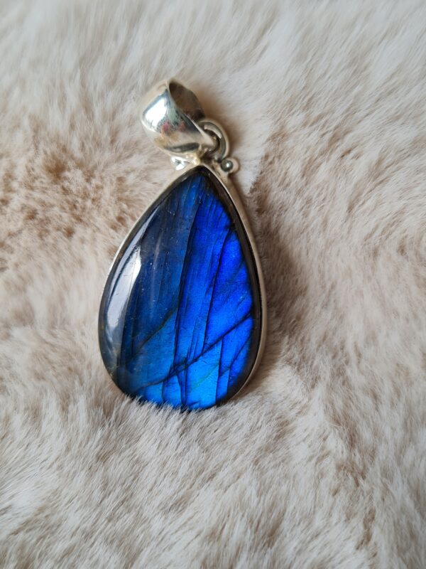pendentif argent pierre naturelle labradorite