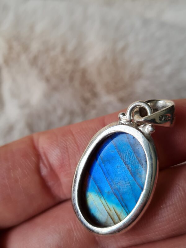pendentif argent pierre naturelle labradorite
