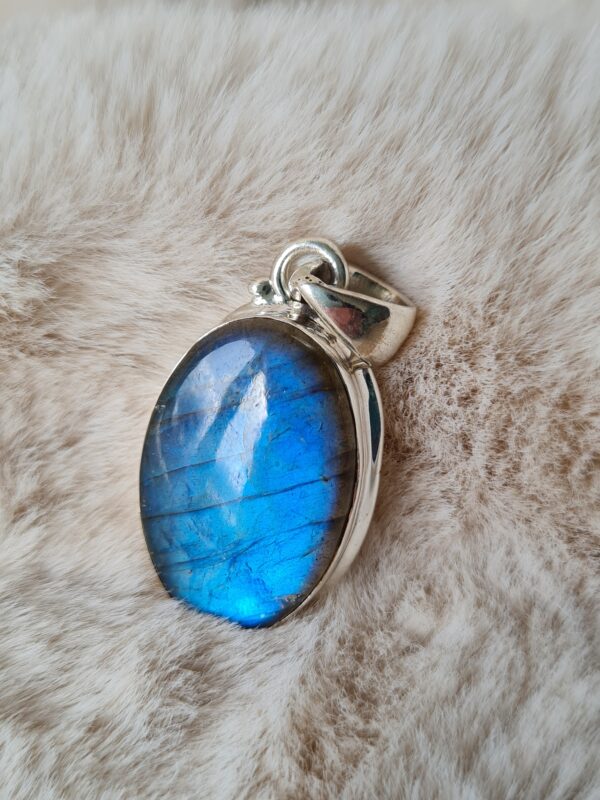 pendentif argent pierre naturelle labradorite