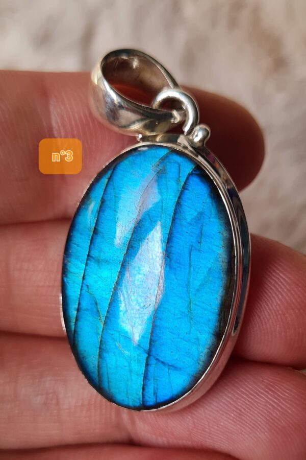 pendentif argent pierre naturelle labradorite