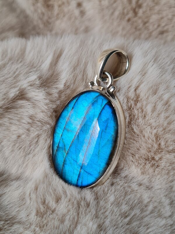 pendentif argent pierre naturelle labradorite