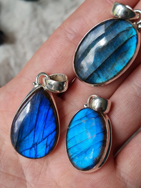 pendentif argent pierre naturelle labradorite