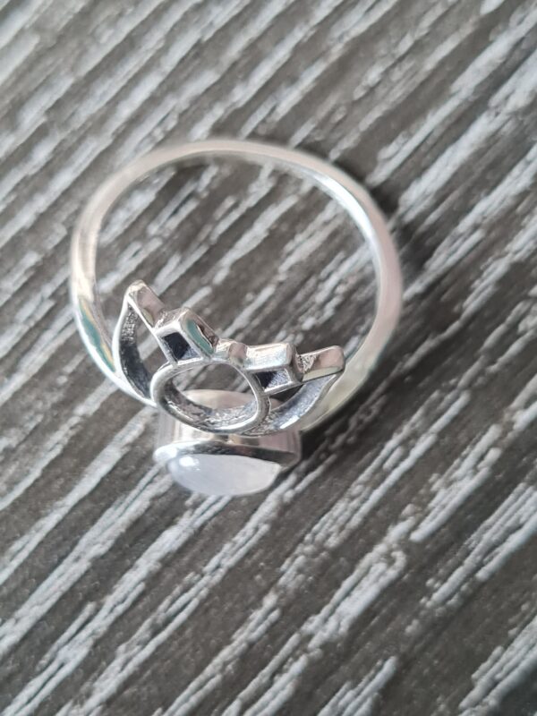 bague argent et pierre naturelle