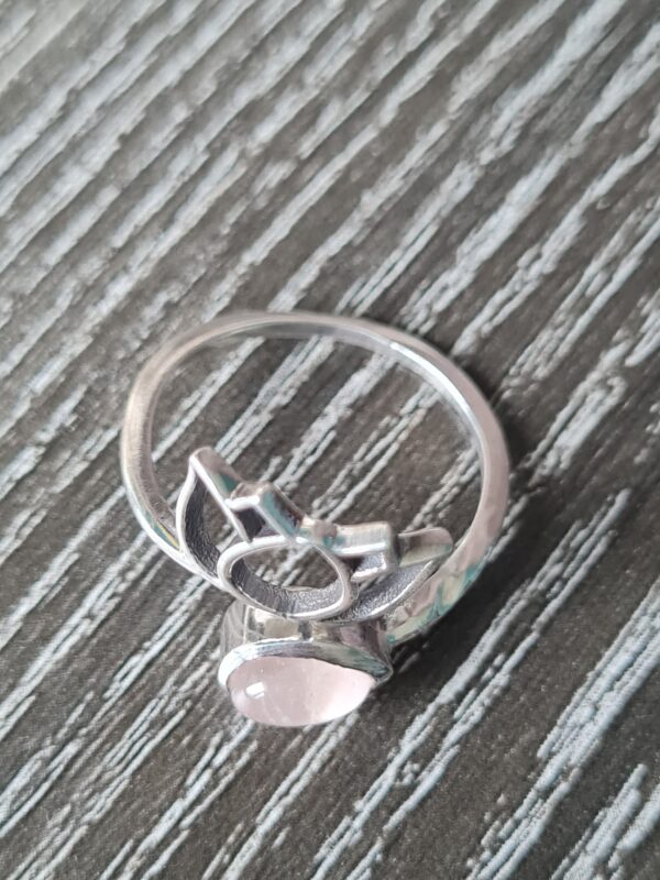 bague argent et pierre naturelle