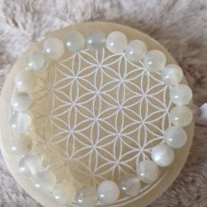 Bracelet “Aphrodite” en pierre de lune 8 mm A